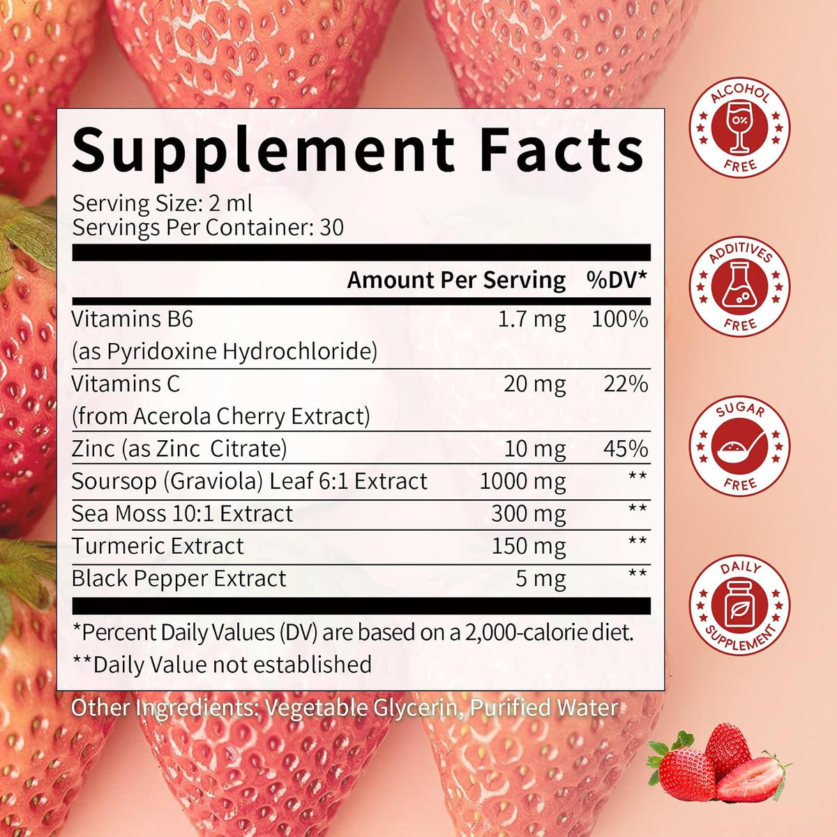 Catfit Soursop Graviola Liquid Drops – Immune and Antioxidant Support, Strawberry, 60 ml - görsel 8