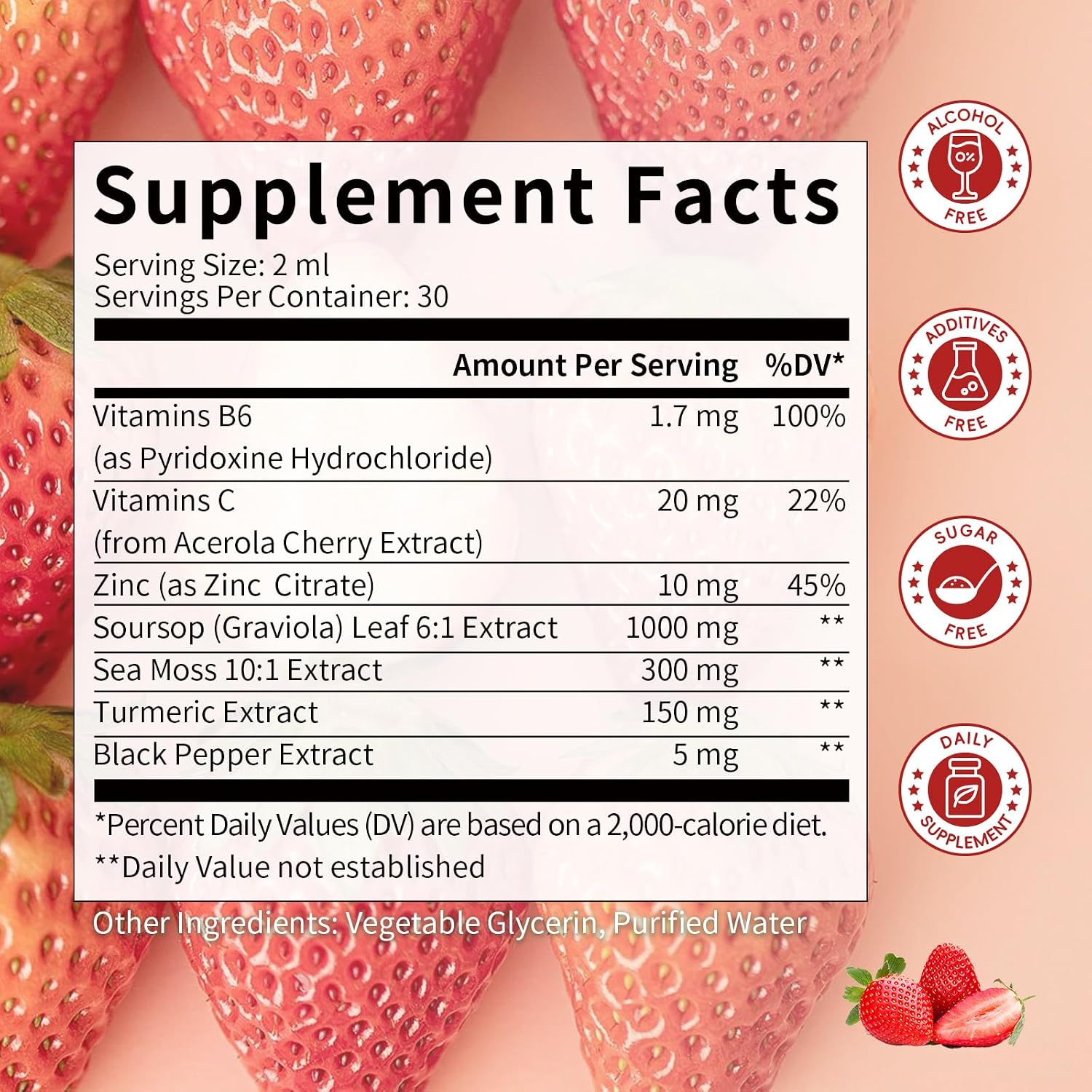 Catfit Soursop Graviola Liquid Drops – Immune and Antioxidant Support, Strawberry, 60 ml - görsel 8