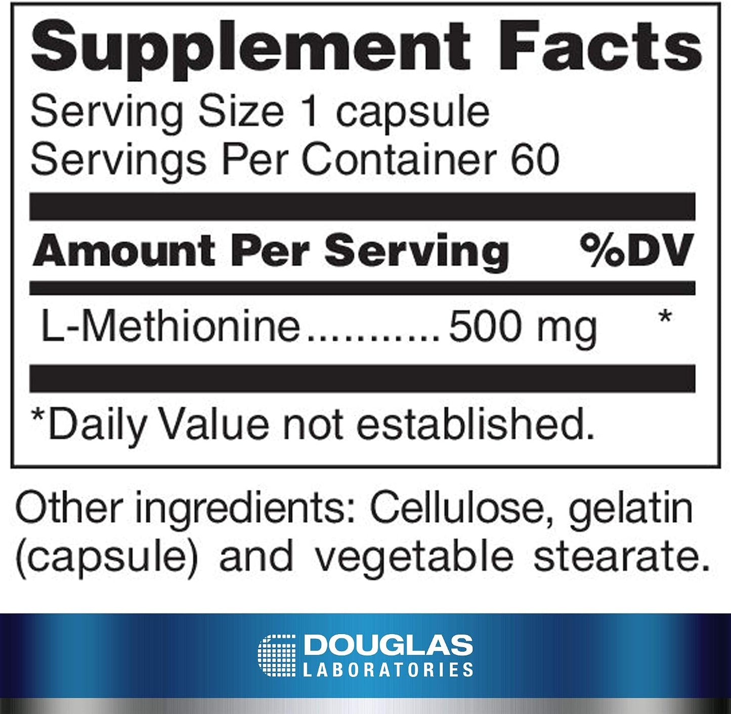 Douglas Laboratories L-Methionine - 60 Capsules - görsel 2