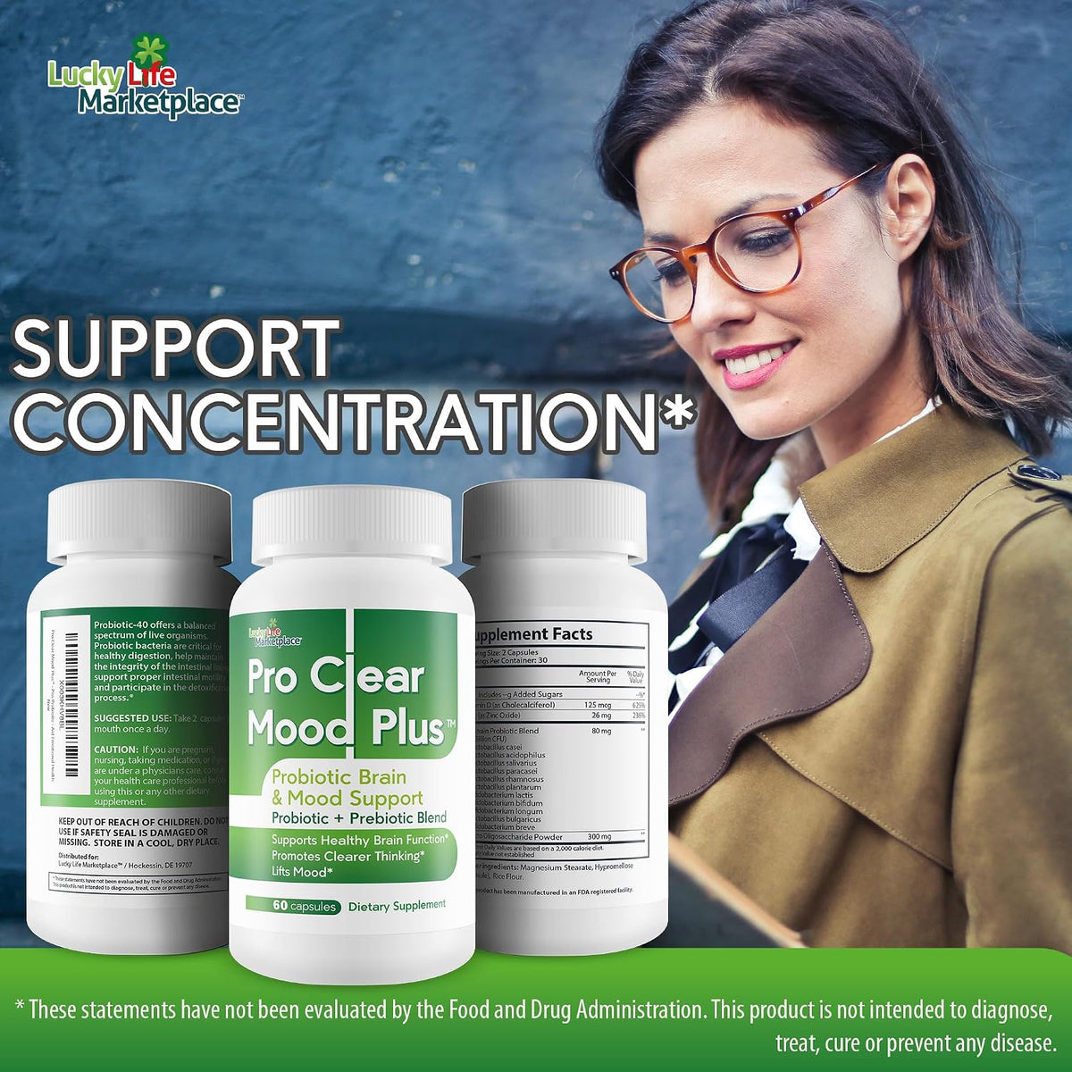 Pro Clear Mood Plus - Probiotic for Brain & Mood Support - görsel 6