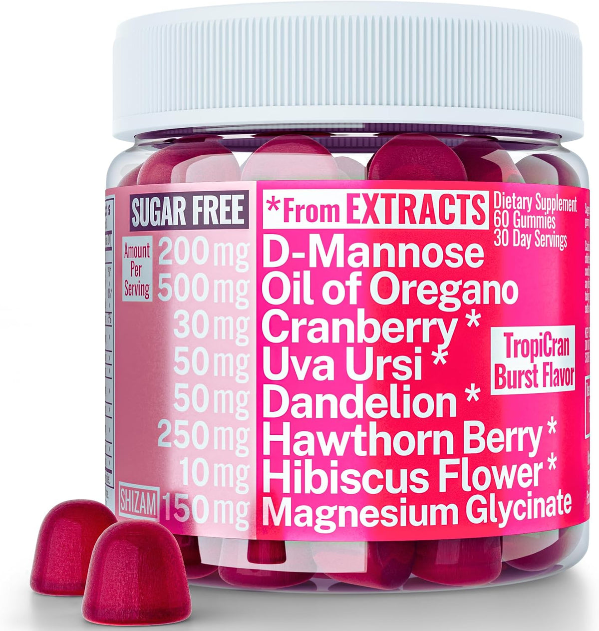 SHIZAM Oil of Oregano, D-Mannose, Dandelion – Women looking to incorporate multiple herbs into one daily serving – Image 1