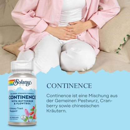 SOLARAY Continence with Flowtrol, Veg Capsules, 60 Capsules