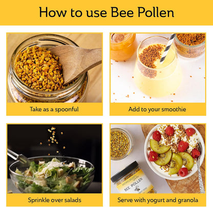 Mickelberry Gardens Bee Pollen Granules 85g Raw Superfood Protein Rich