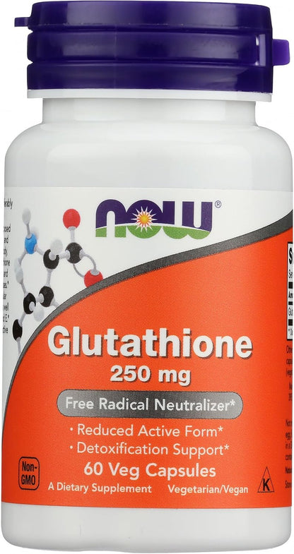 NOW Foods Glutathione 250 mg (60 Capsules)