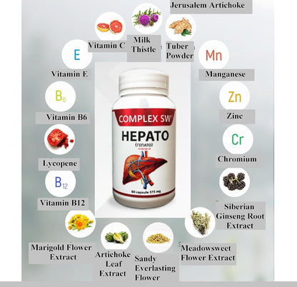 Liver Cleanse Detox & Repair Herbal Liver Support Formula with Milk Thistle & Herbs – 60 Capsules