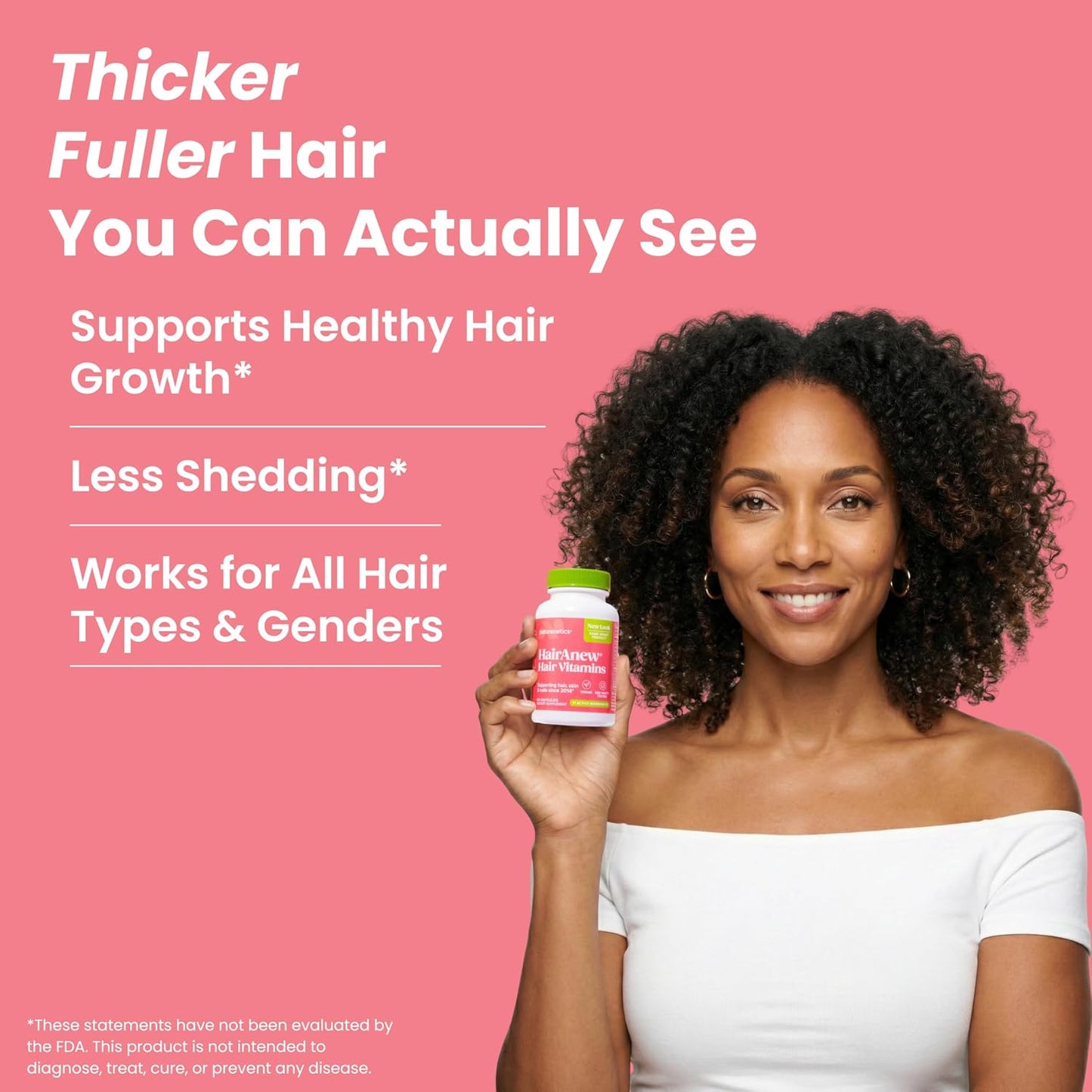 HairAnew Hair Growth Vitamins - 5000mcg Biotin - 60 Capsules - görsel 2