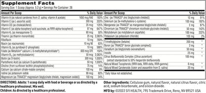 Klaire Labs SFI Health VitaSpectrum Powder for Kids – Daily Children's Multivitamin and Mineral with 23 Essential Nutrients – Citrus Flavour – 30 Servings