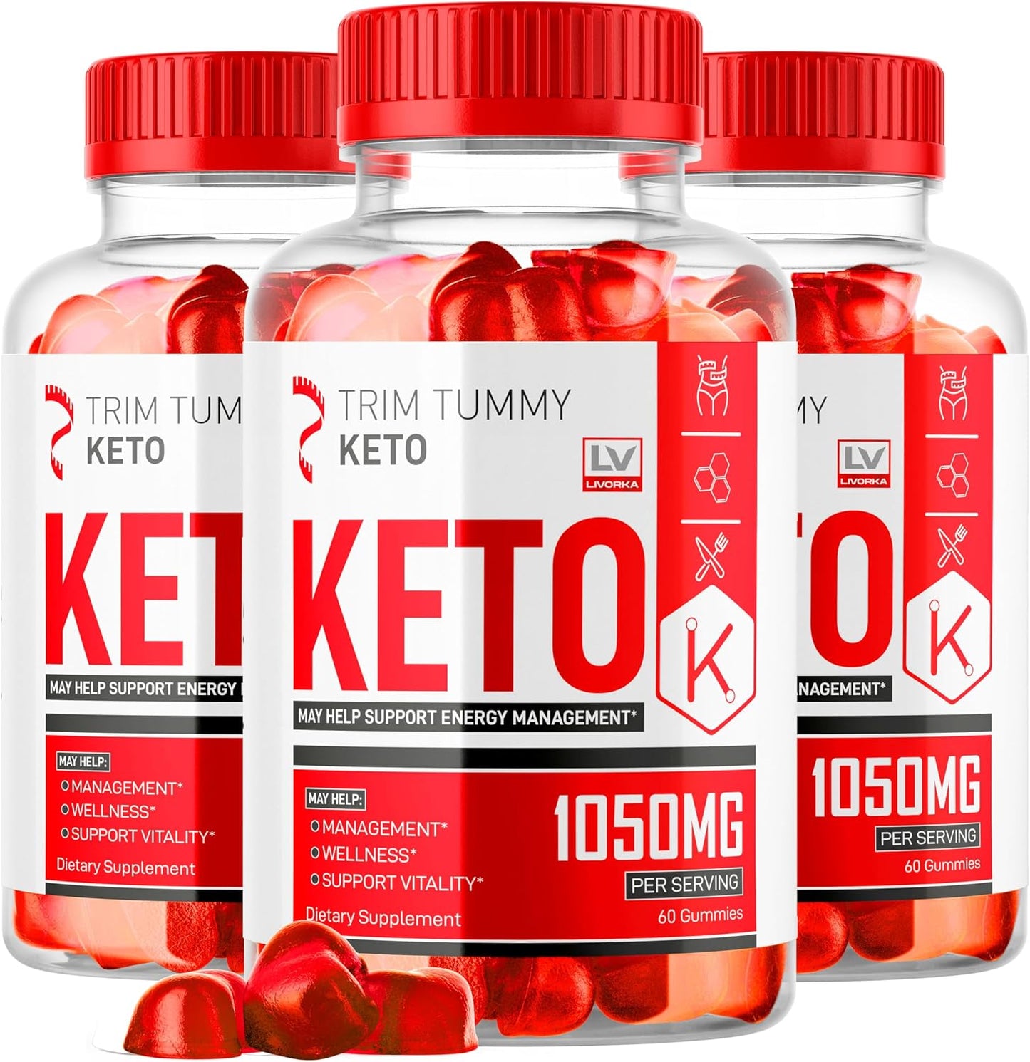 Trim Tummy Keto ACV Gummies 1050mg - görsel 8