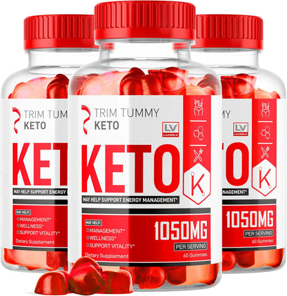 Trim Tummy Keto ACV Gummies 1050mg