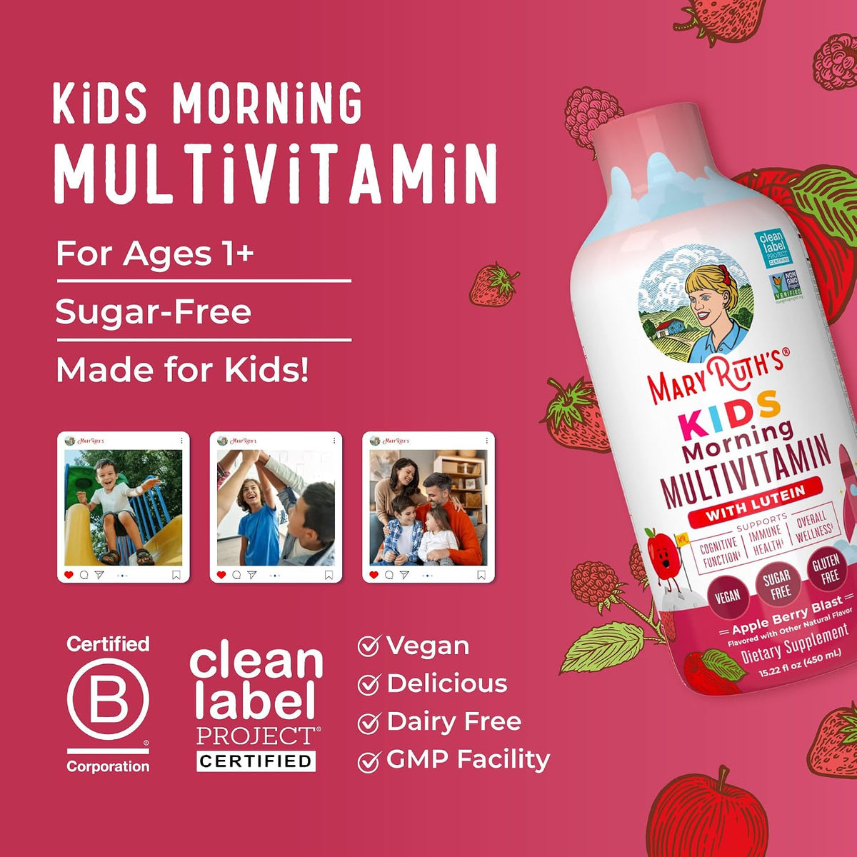 MaryRuth's Liquid Morning Multivitamin for Kids (450 ml) - görsel 7