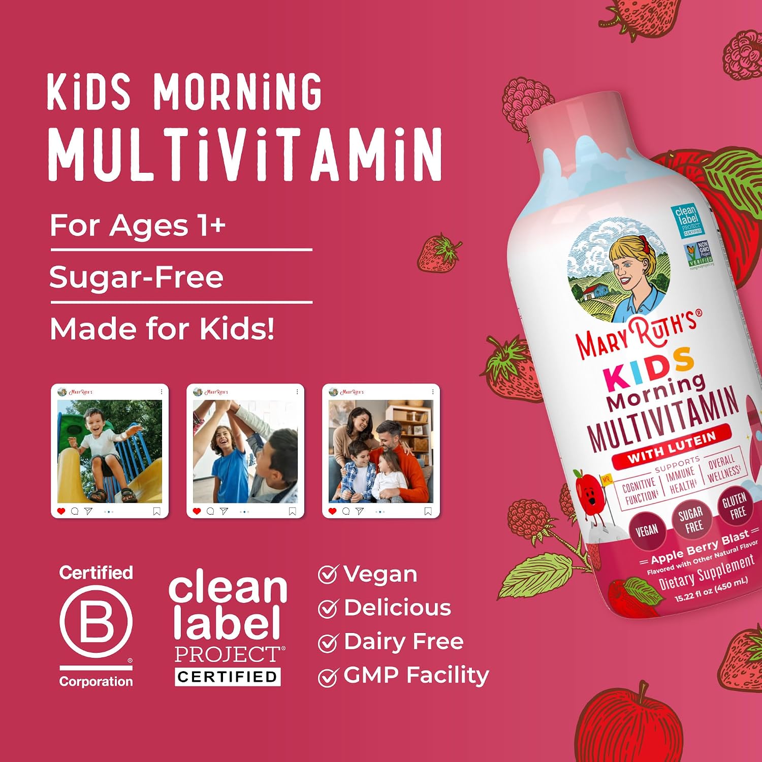 MaryRuth's Liquid Morning Multivitamin for Kids (450 ml) - görsel 7