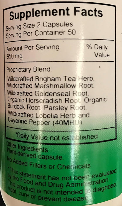 Sinus Plus – Sinus Support Capsules, Whole Herb Synergistic Formula, 100 Capsules