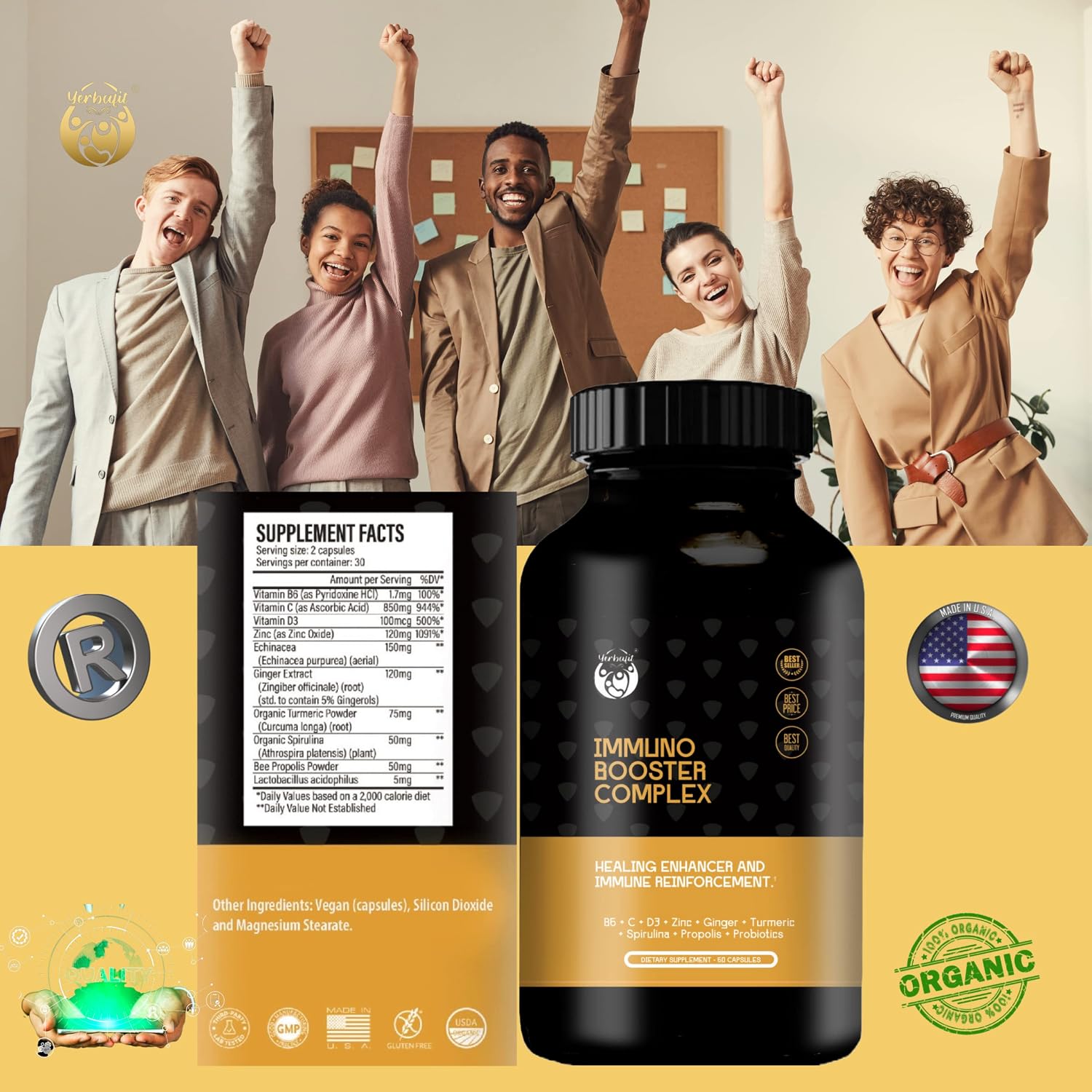 Yerbafit Defence Support 10-in-1 Immune Booster - görsel 3
