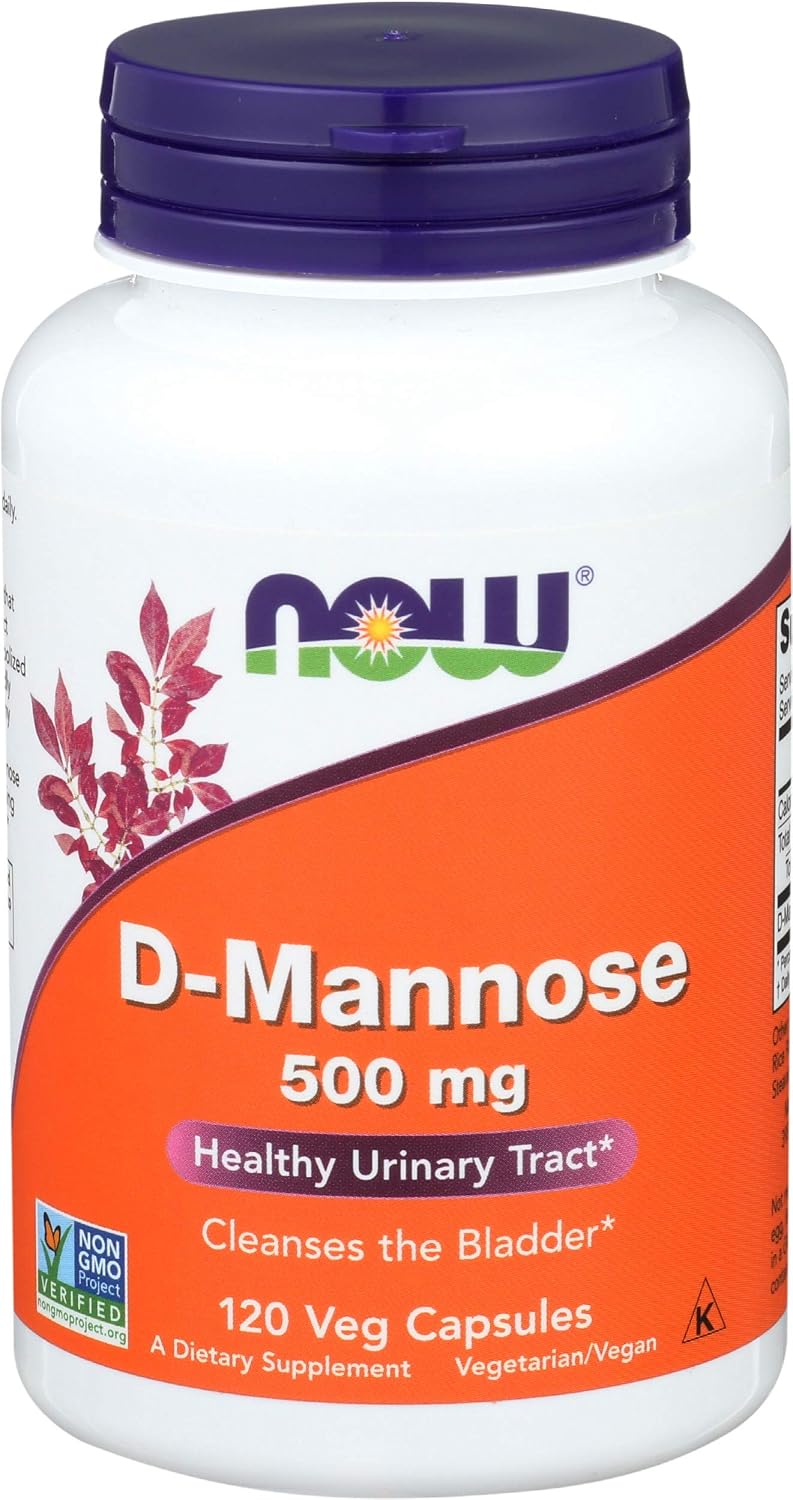 Now D-Mannose 500 mg, 300 Capsules - Vegan, Non-GMO Food Supplement for Men and Women - Supports a Healthy Urinary Tract, Promotes Bladder Comfort - görsel 9