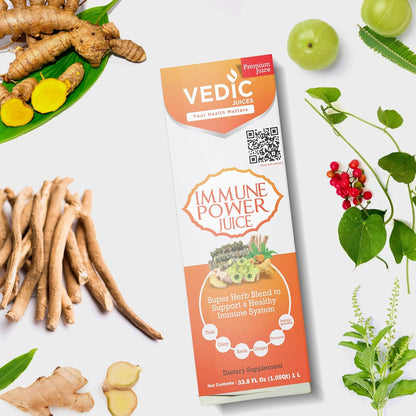 Vedic Immune Power Juice 1 Litre – Powerful Multi-Herb Blend for Immunity