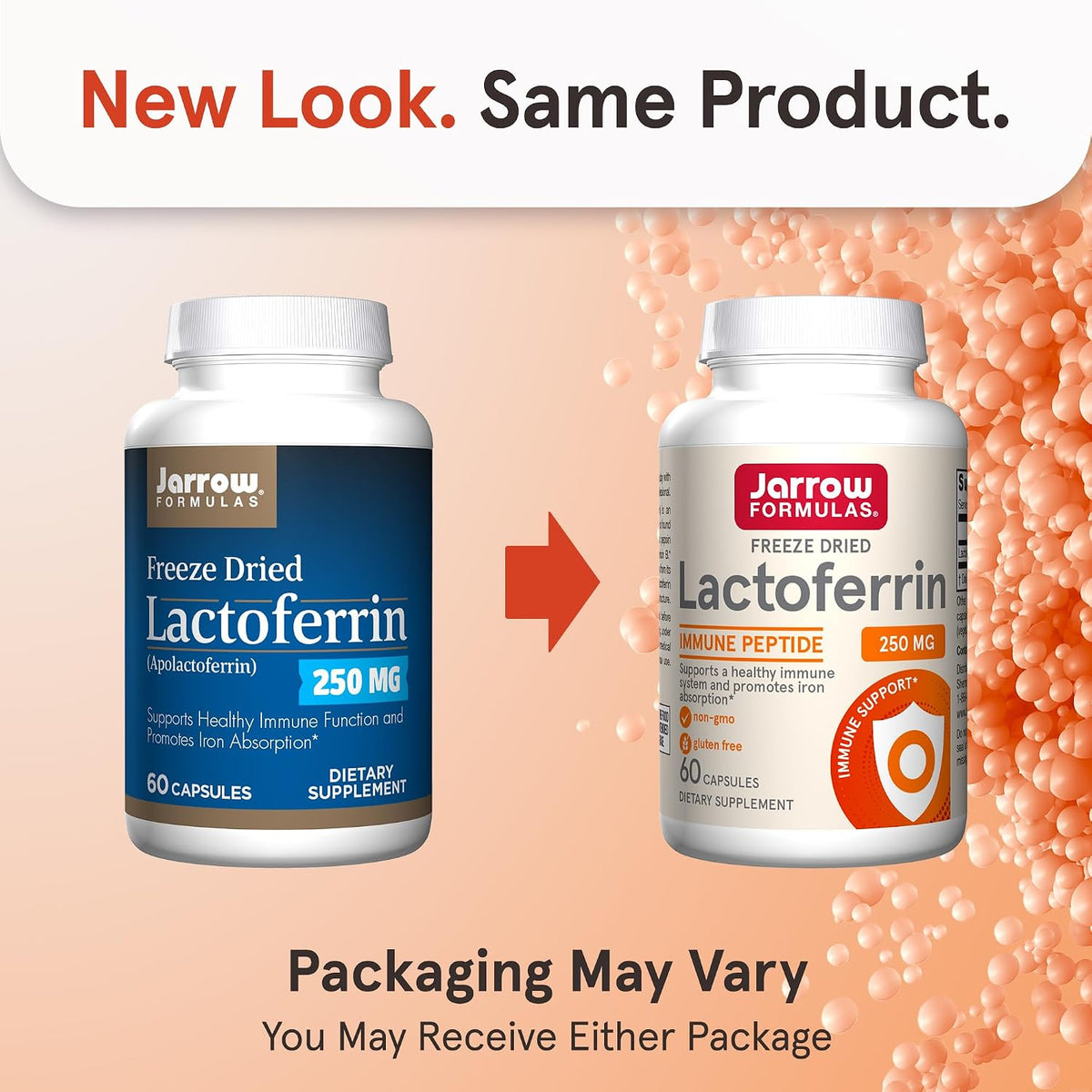 Jarrow Formulae Lactoferrin 250 mg – Immune Support & Iron Absorption – 60 Capsules - görsel 2