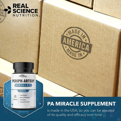 Real Science Periph-Artery – Vascular Support for Circulation & Leg Ease – 60 Capsules
