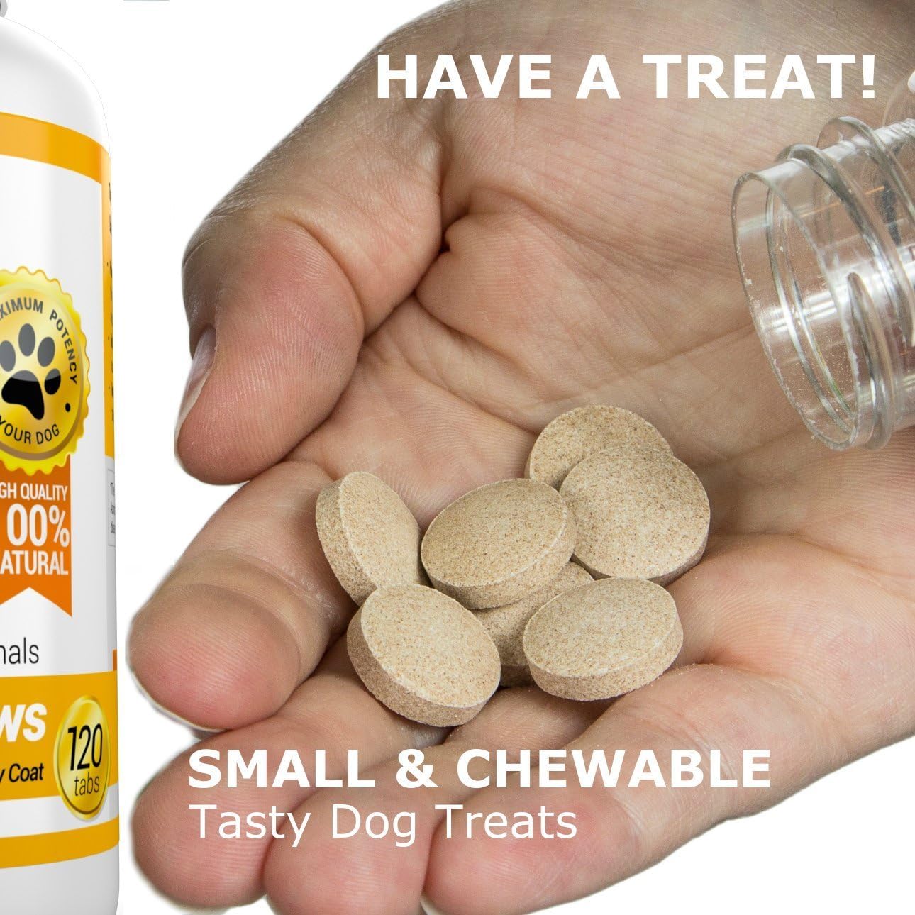 Amazing Combo Omega-3 Fish Oil and Turmeric Curcumin for Dogs – 120 Tasty Chews (2-Pack) - görsel 5