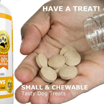 Amazing Combo Omega-3 Fish Oil and Turmeric Curcumin for Dogs – 120 Tasty Chews (2-Pack)