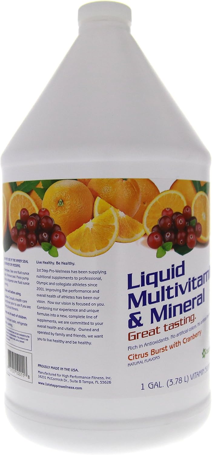 1st Step For Energy Vitamins and Minerals Liquid Supplement - Citrus Flavour (3.78 Litres) - görsel 7