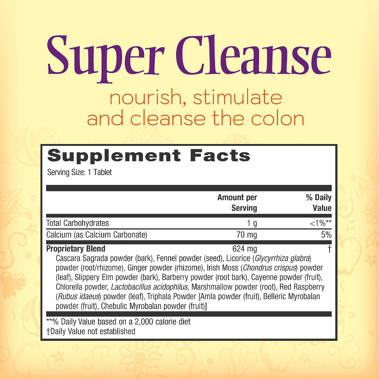 Nature's Secret Super Cleanse - Extra Strength Colon Cleanse with 14 Herbs and Probiotic Support - 200 Tablets - görsel 2