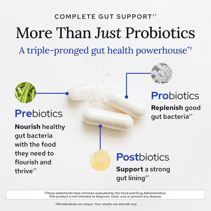 Gundry MD® Bio Complete 3 – Prebiotic, Probiotic, Postbiotic to Support Optimum Digestive Health, 90 Day Supply