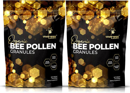 WellnessLabsRX Bee Pollen Granules - Third-Party Tested, 454 g - Keto-Friendly Superfood Supplement