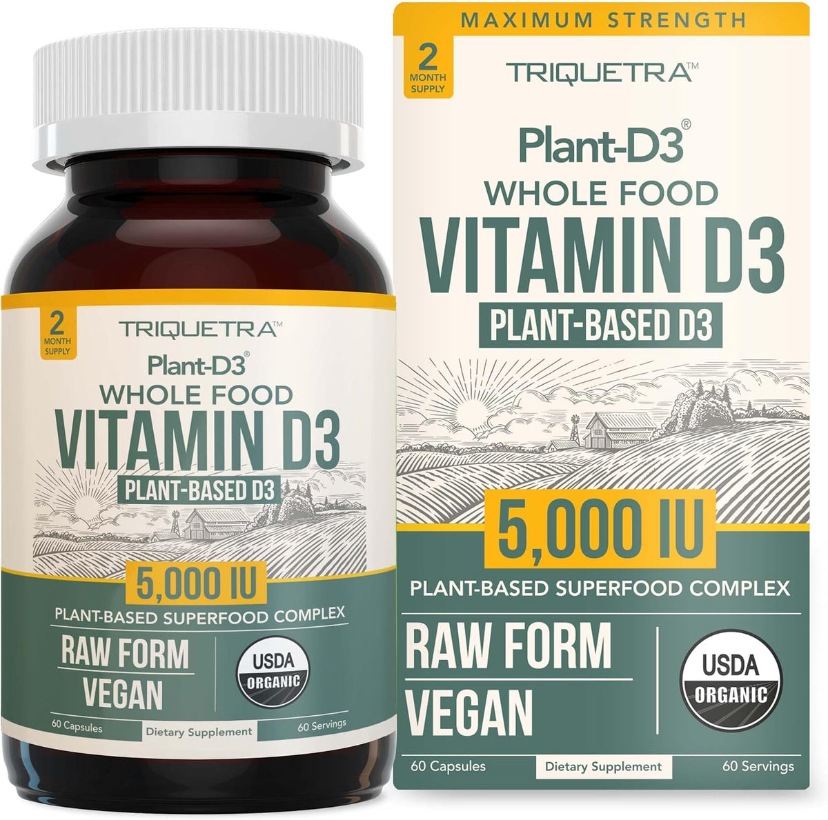 Plant-D3 Organic Vitamin D3 5000 IU - Vegan Sublingual Liquid Drops (30 ml) - görsel 8