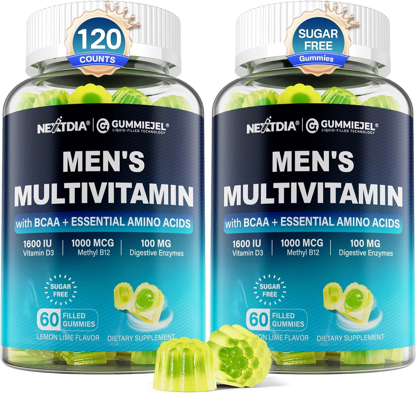 Nextdia Methylated Multivitamin for Men Gummies - 2 Pack - görsel 1
