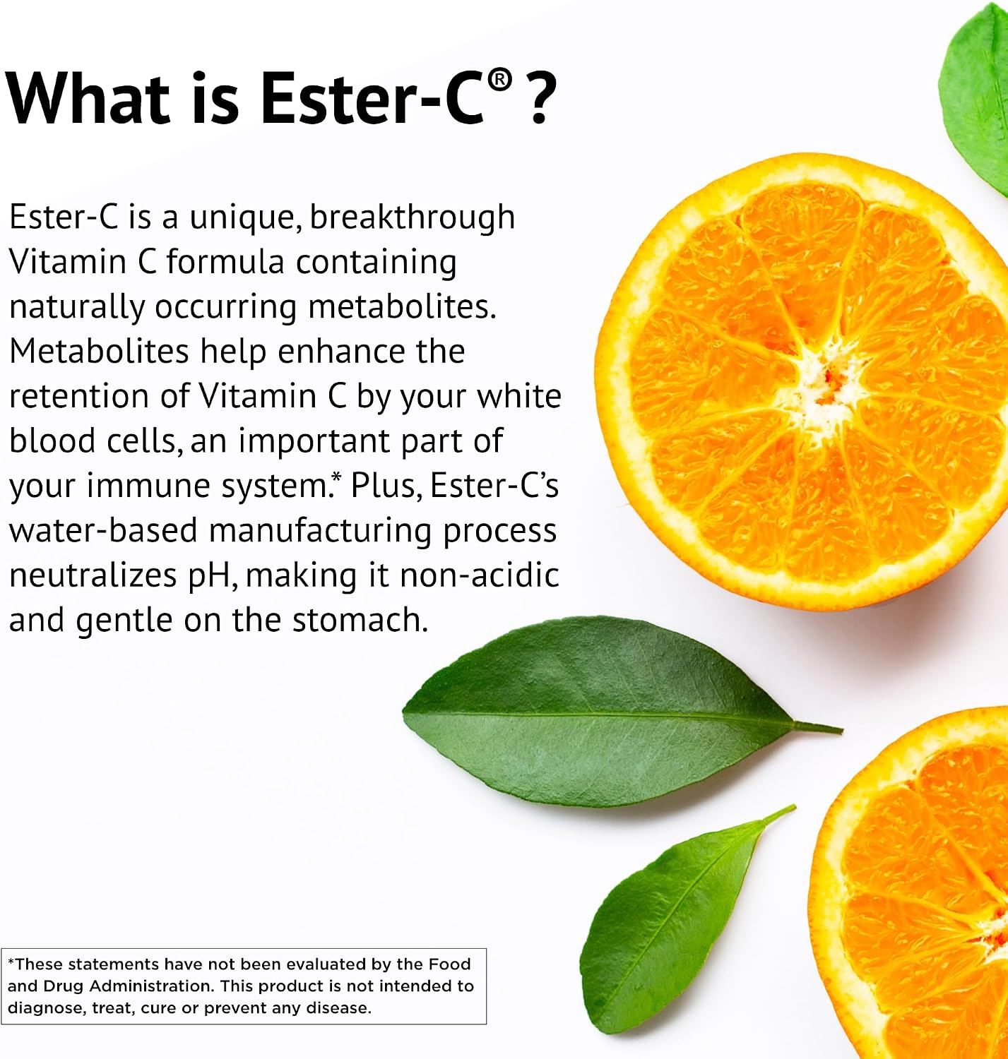 American Health Ester-C 500 mg with Citrus Bioflavonoids - 120 Vegetarian Capsules - 24-Hour Immune Support - Non-GMO, Vegan, Gluten-free - 60 Servings - görsel 3