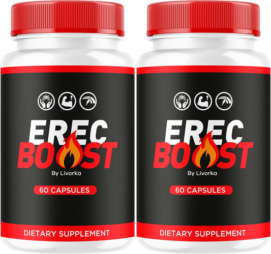 (2 Pack) ErecBoost Capsules, Original Supplement - Advanced Formula, 120 Capsules for 2 Months