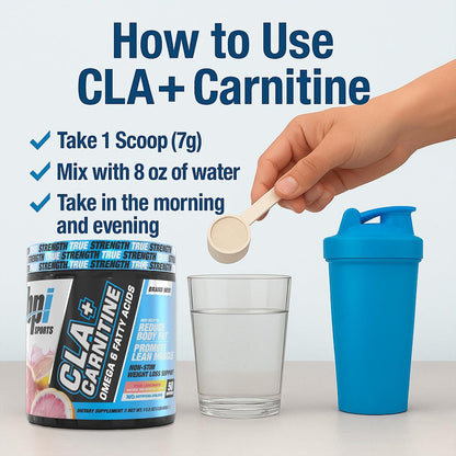 BPI Sports CLA+Carnitine Supplement – Pink Lemonade – 50 Servings