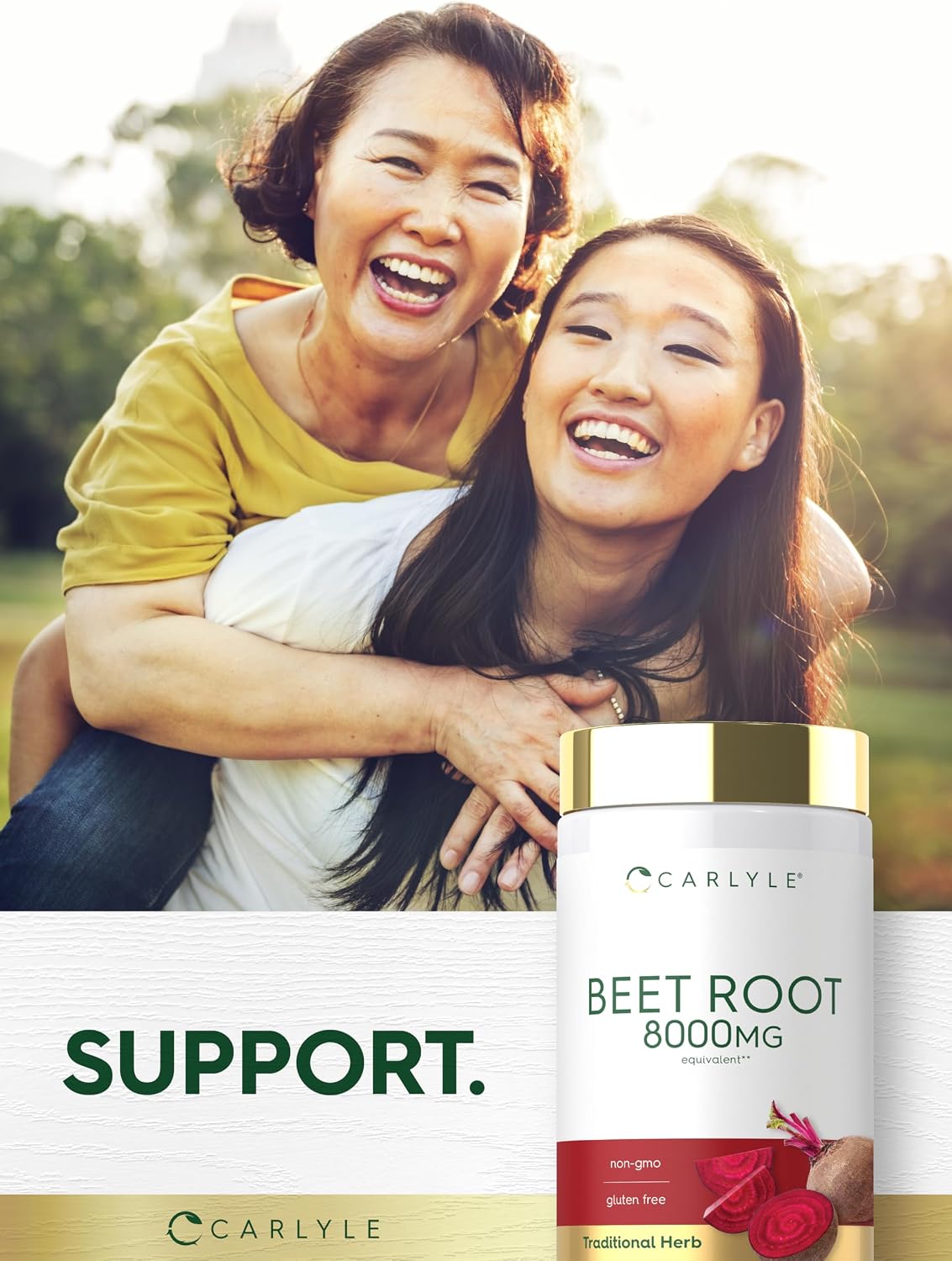 Carlyle Beet Root Capsules, 120 Count – Quick Release, Non-GMO & Gluten-free Supplement - görsel 6