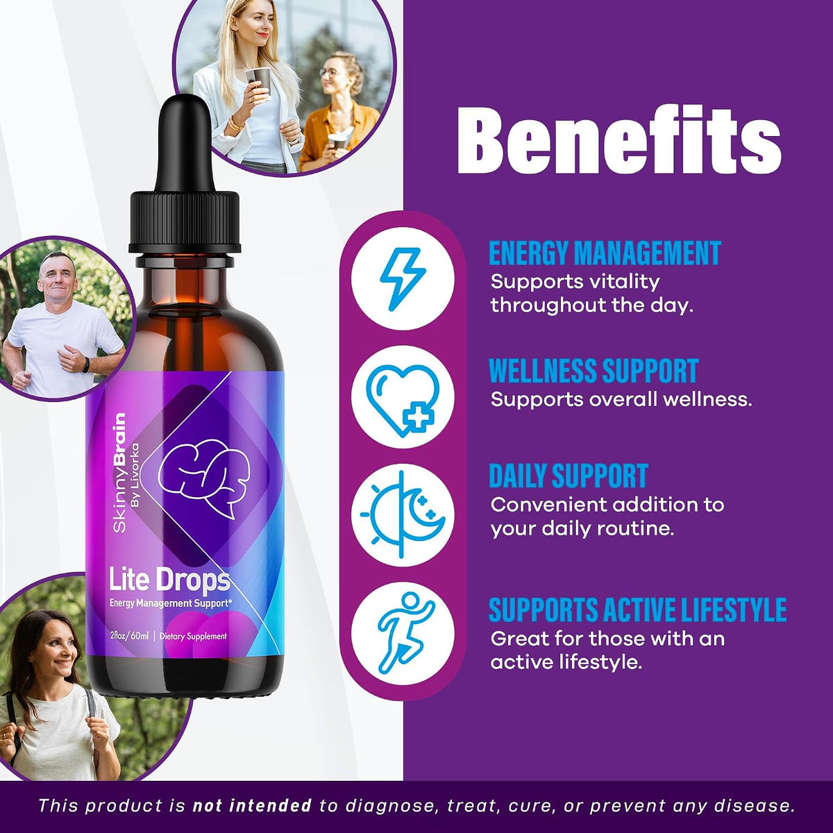 (2 Pack) Skinny Brain Liquid Drops, Skinny Brain Mineral Drops – 2 Bottles for 60 Days - görsel 2
