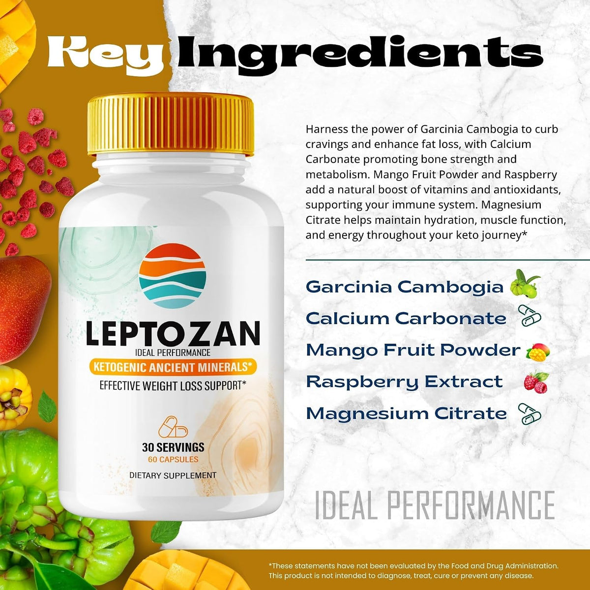 IDEAL PERFORMANCE Leptozan Capsules – Official Supplement, Premium All-Natural Formula for Overall Health (60 Capsules) - görsel 6