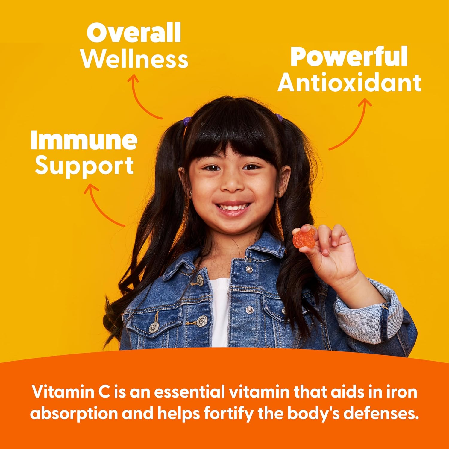 Feel Great Kids Vitamin C Gummies, Chewable, Gluten-free, 90 Gummies - görsel 3
