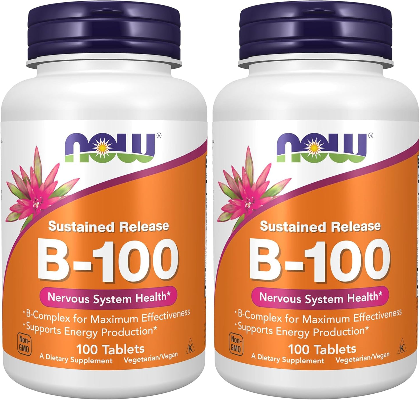 NOW Foods Vitamin B-100 Sustained Release Tablets - 100 Tablets - görsel 9