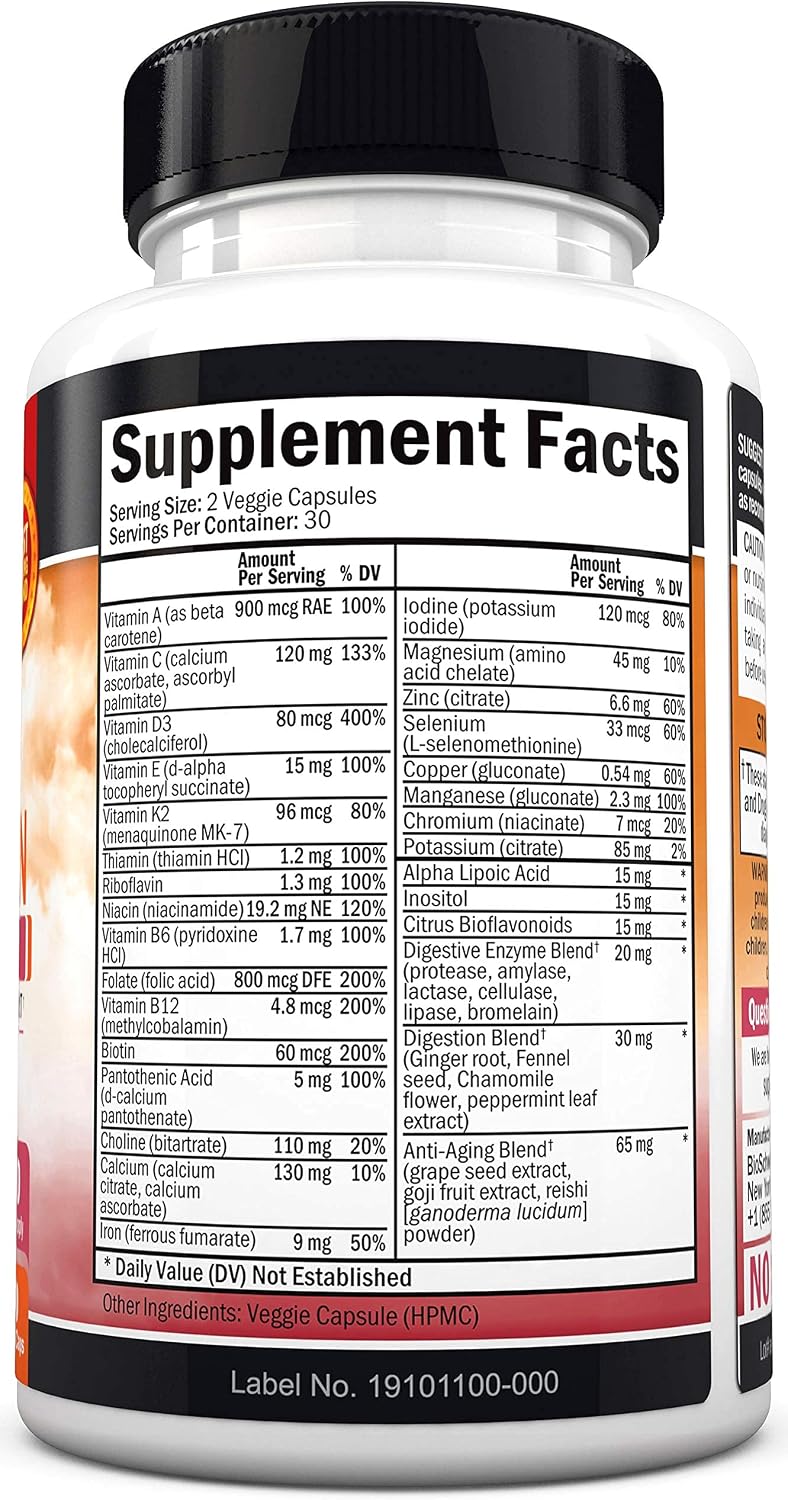 BioSchwartz Women’s Multivitamin with Vitamin D3 – 60 Tablets - görsel 7
