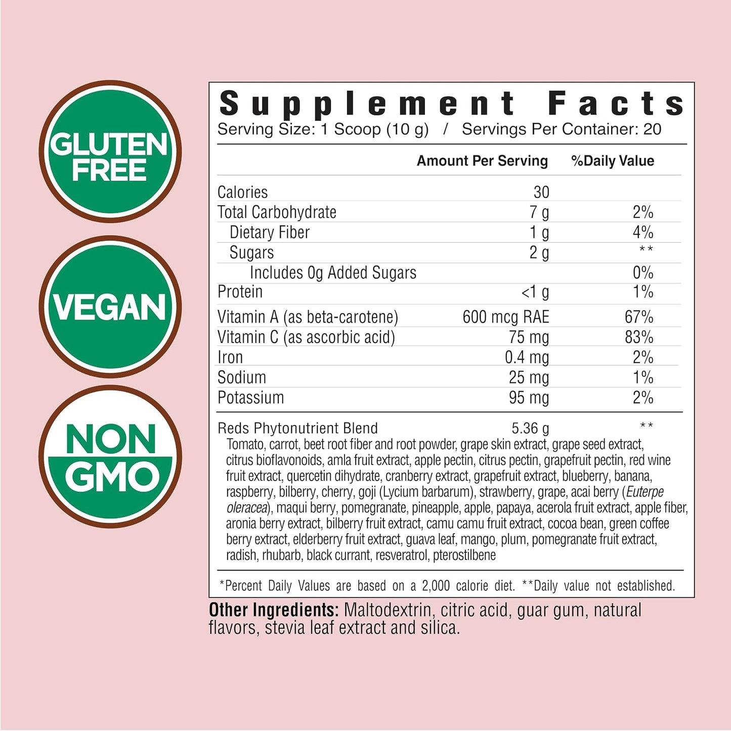 COUNTRY FARMS Super Reds, Energising Polyphenol Superfood, 48 Super Fruits and Berries, Powerful Antioxidants and Polyphenols, Supports Energy, 20 Servings, Mixed Berry Flavour - görsel 2
