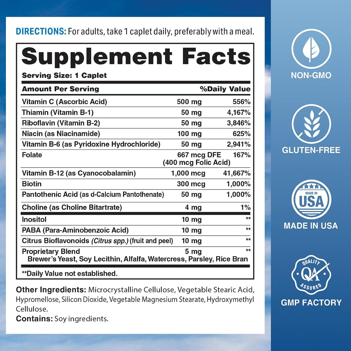 Vitamin World Stress B Complex with Vitamin C, Timed Release, 120 Tablets - görsel 2