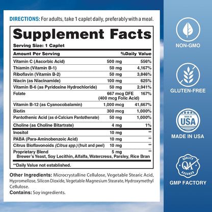 Vitamin World Stress B Complex with Vitamin C, Timed Release, 120 Tablets