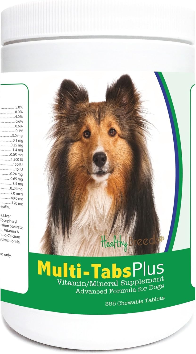 Healthy Breeds Shetland Sheepdog Multi-Tabs Plus Chewable Tablets 365 Count - görsel 1