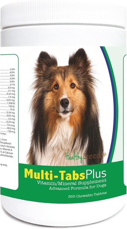 Healthy Breeds Shetland Sheepdog Multi-Tabs Plus Chewable Tablets 365 Count