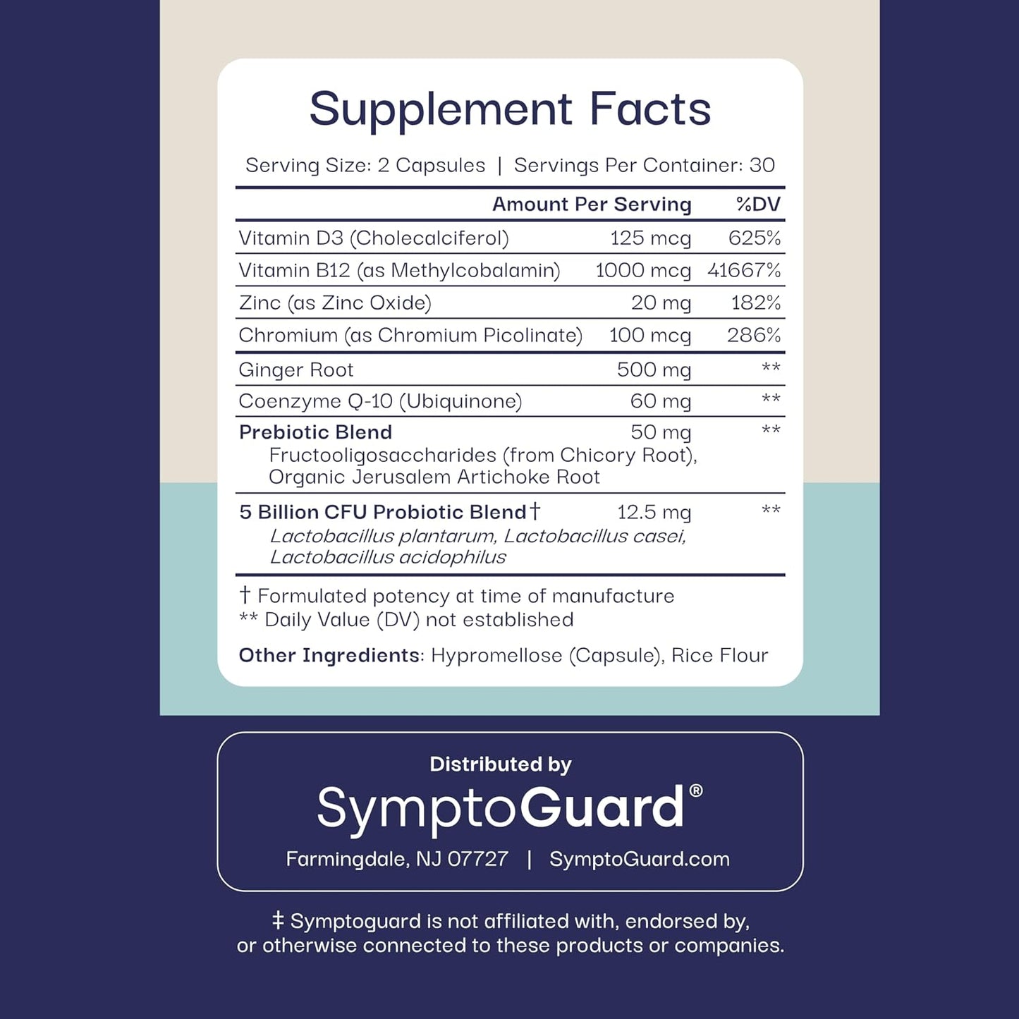 SymptoGuard Natural GLP-1 Supplement Support – 60 Capsules - görsel 7