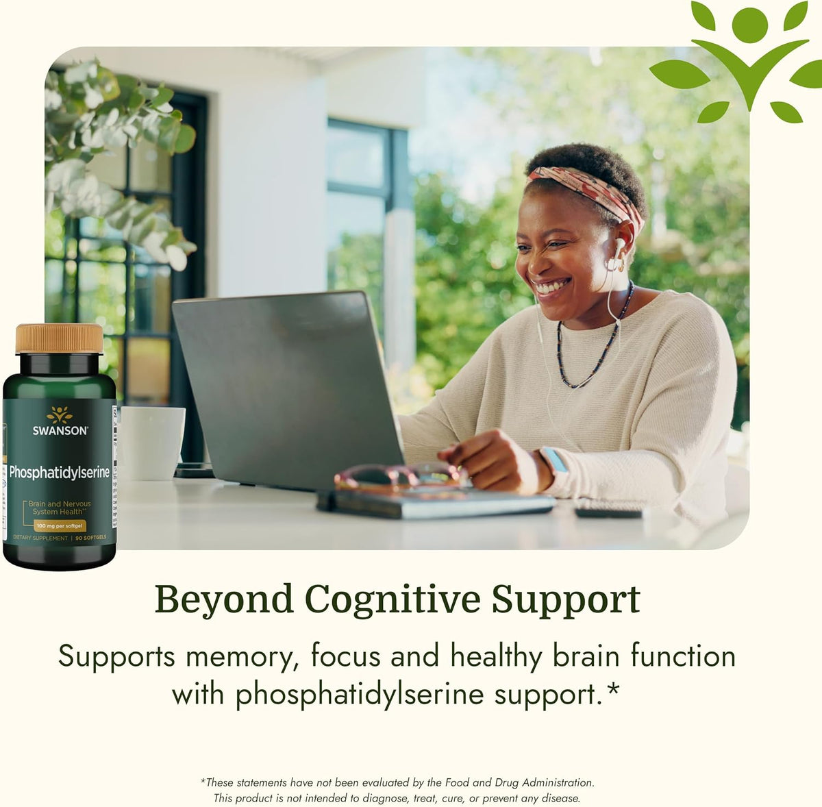 Swanson Phosphatidylserine 100 mg, 90 Softgels - görsel 5