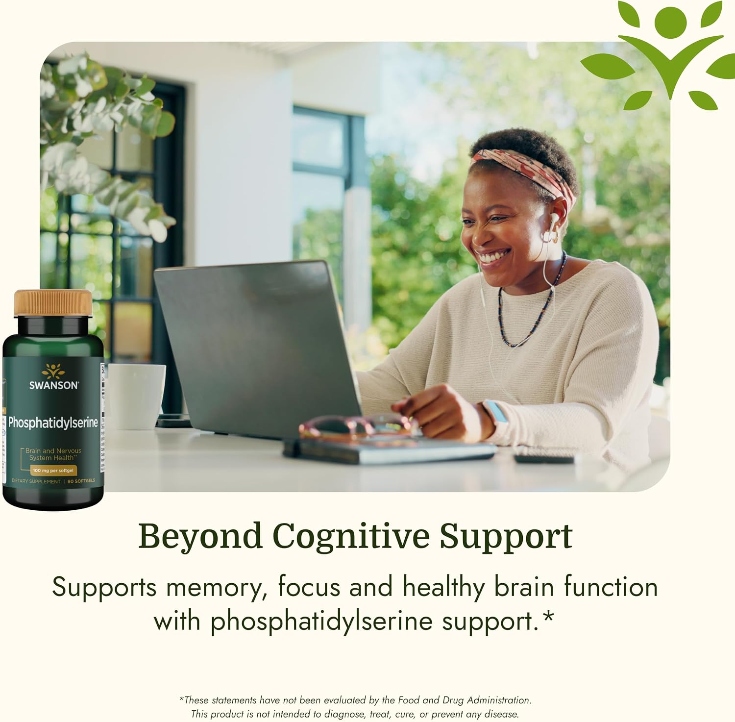 Swanson Phosphatidylserine 100 mg, 90 Softgels - görsel 5