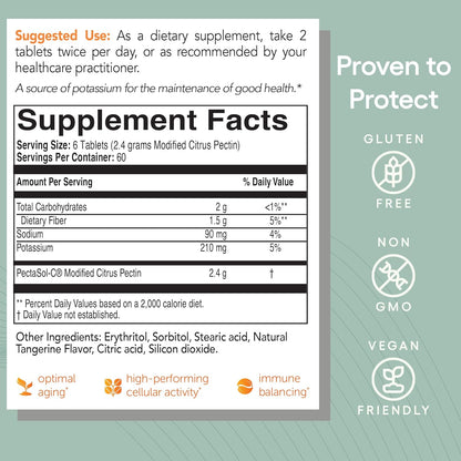 PectaSol Modified Citrus Pectin – 90 Capsules – Immune, Heart & Cellular Support