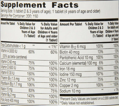 Flintstones Children's Complete Multivitamin Chewable Tablets, 150 Count