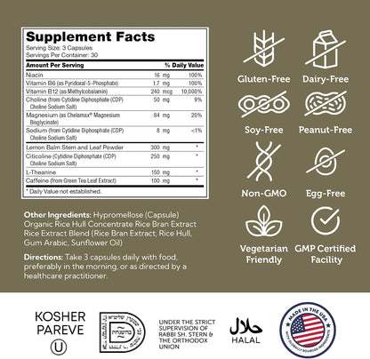 Zahler TeenFocus, Advanced Formula for Better Focus & Concentration, Certified Kosher, 90 Capsules