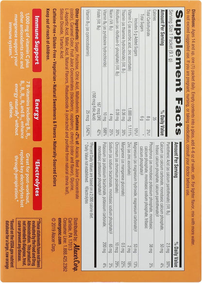 Alacer Raspberry Emergen C Box 30 Pack, 0.32 OZ
